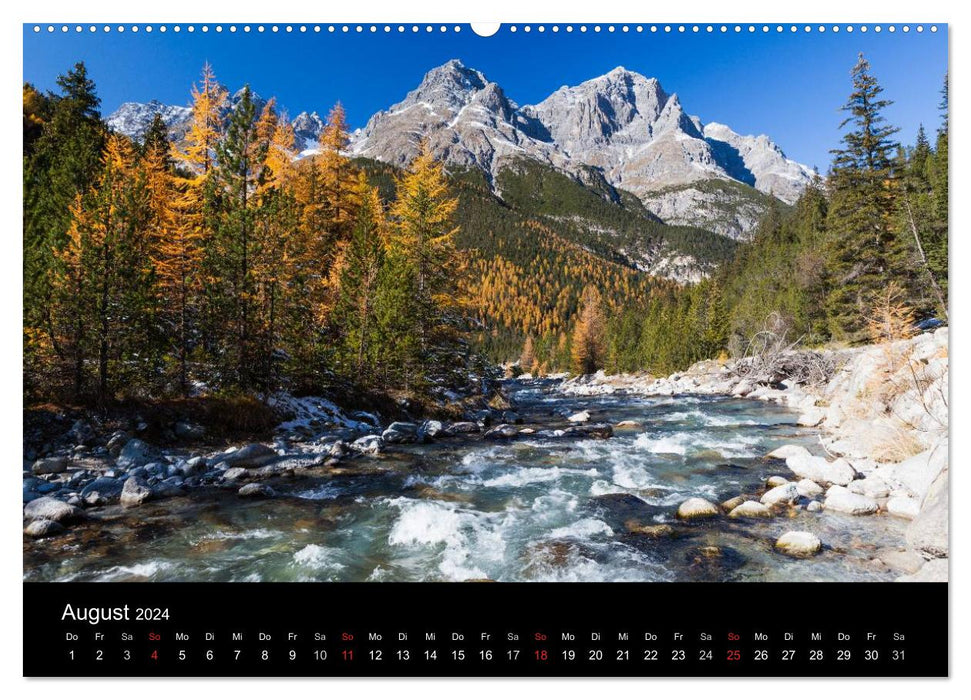 Momente der Sehnsucht: Schweizer Bergwelten (CALVENDO Premium Wandkalender 2024)