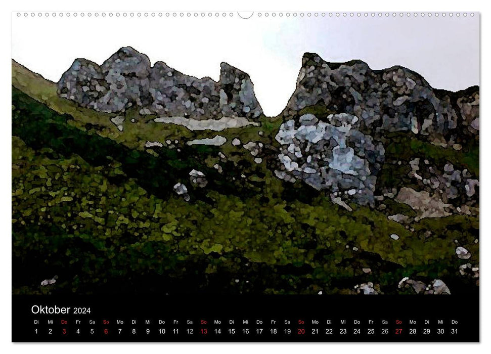Fernsicht - Impressionen aus den Alpen (CALVENDO Premium Wandkalender 2024)