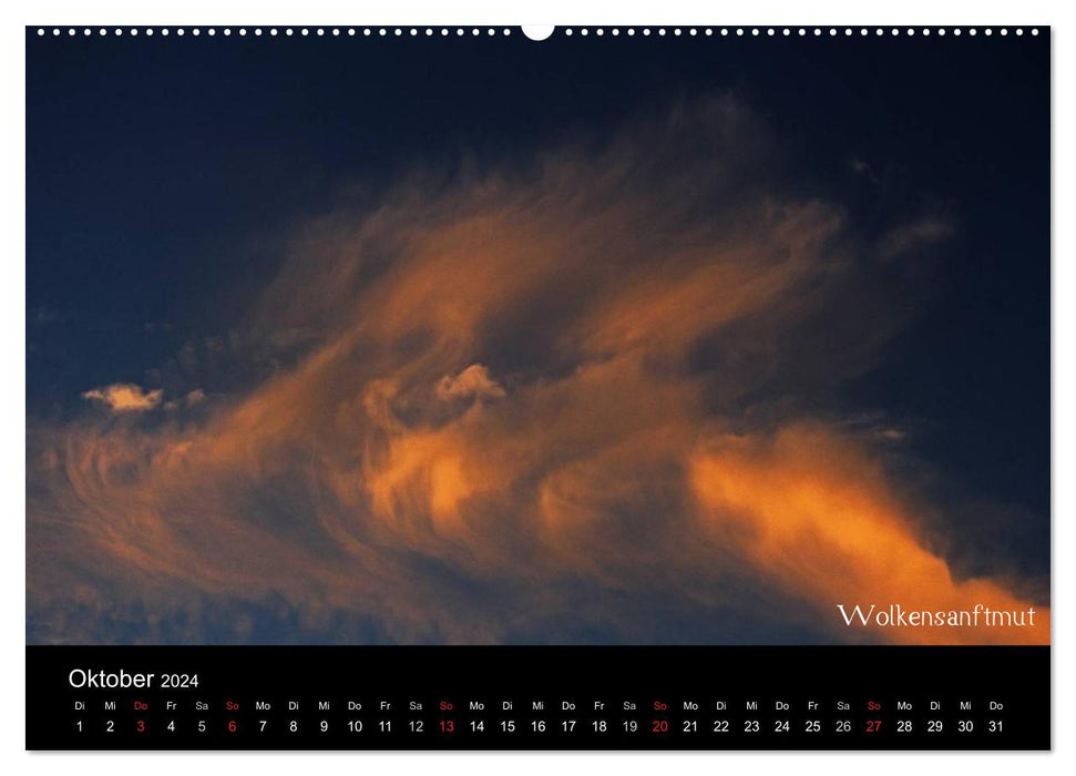 Wolken-Kunstwerke (CALVENDO Wandkalender 2024)