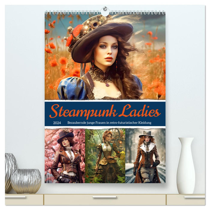 Steampunk Ladies (CALVENDO Premium Wandkalender 2024)