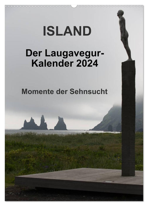 Islande – Calendrier Laugavegur 2024 (Calvendo mural 2024) 