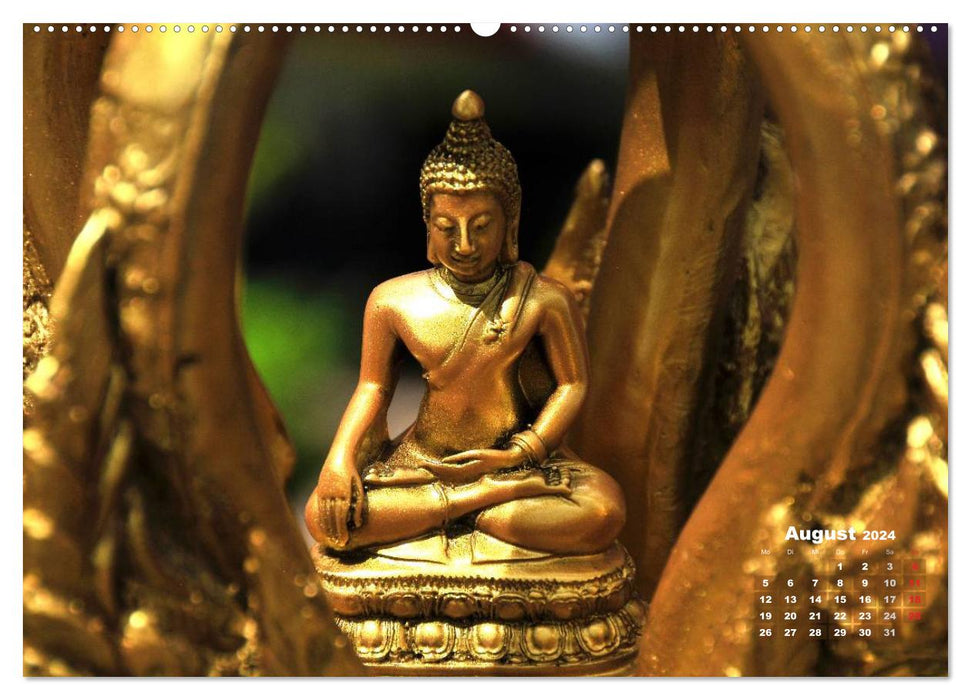 Thailands Buddhas (CALVENDO Premium Wandkalender 2024)