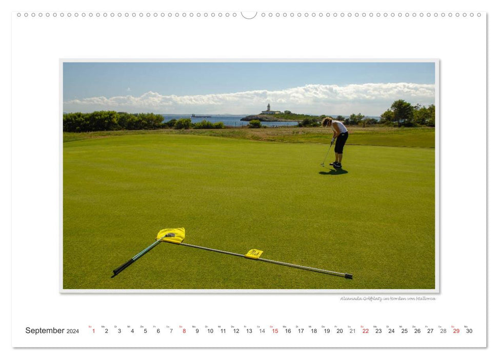 Moments d'émotion : golf. (Calendrier mural CALVENDO 2024) 