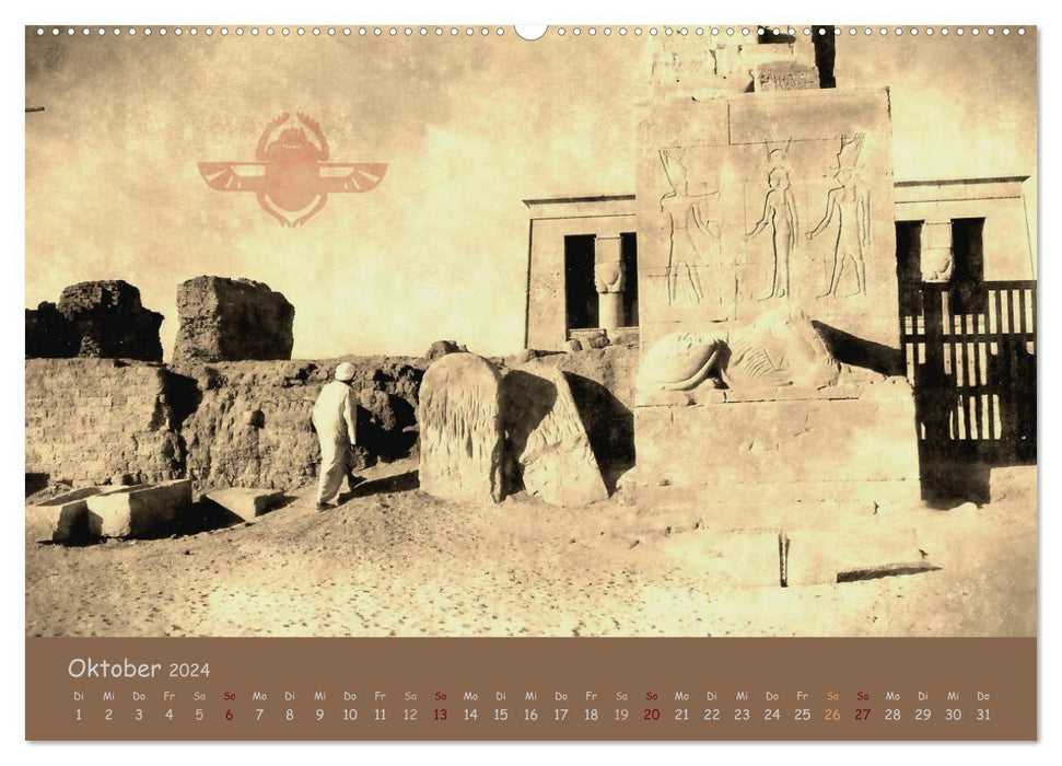 Egypte Nostalgie et Antiquité 2024 Version AT (Calendrier mural CALVENDO 2024) 