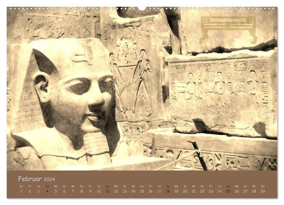Ägypten Nostalgie & Antike 2024 AT Version (CALVENDO Wandkalender 2024)