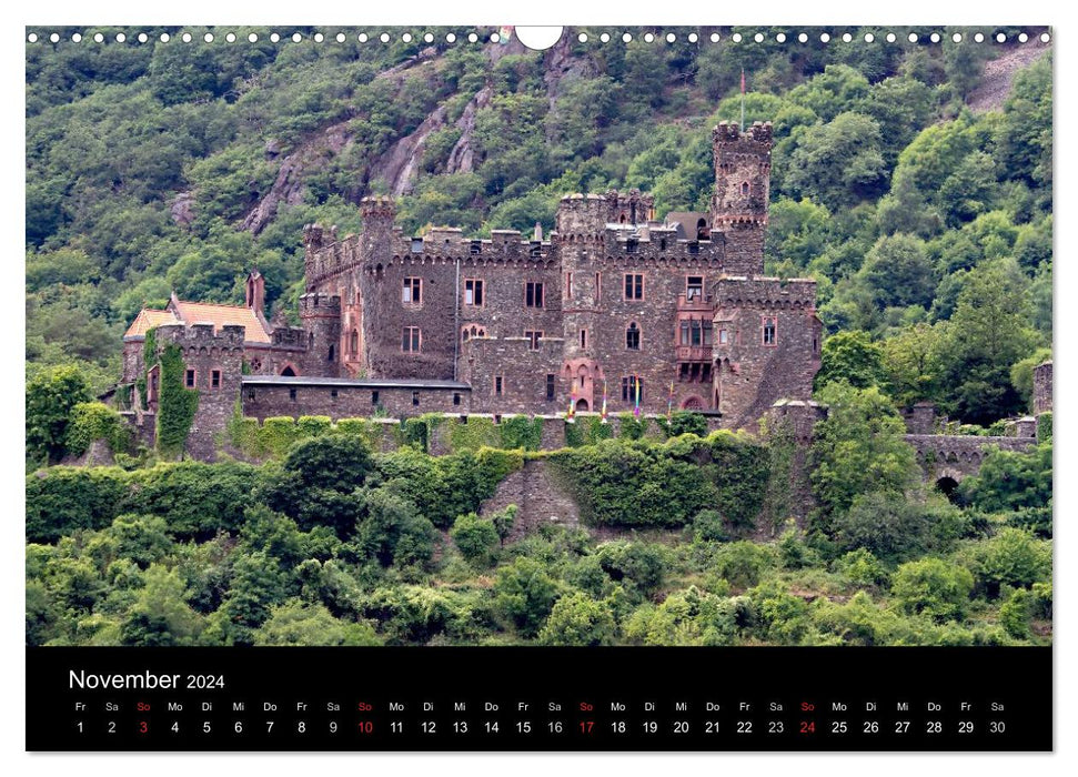 Vallée du Haut-Rhin moyen, patrimoine mondial (Calendrier mural CALVENDO 2024) 