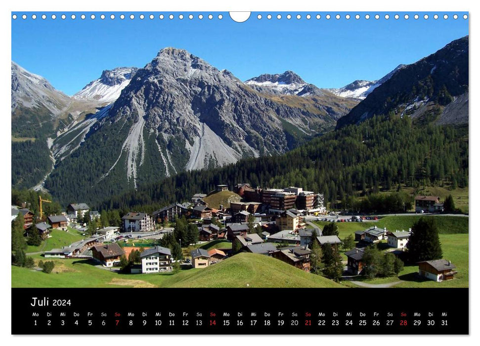 Suisse - paysages de montagne (calendrier mural CALVENDO 2024) 