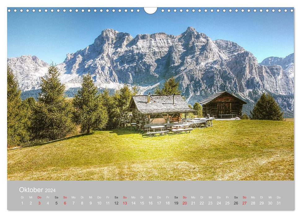 Giganten der Dolomiten - Die Dreitausender (CALVENDO Wandkalender 2024)