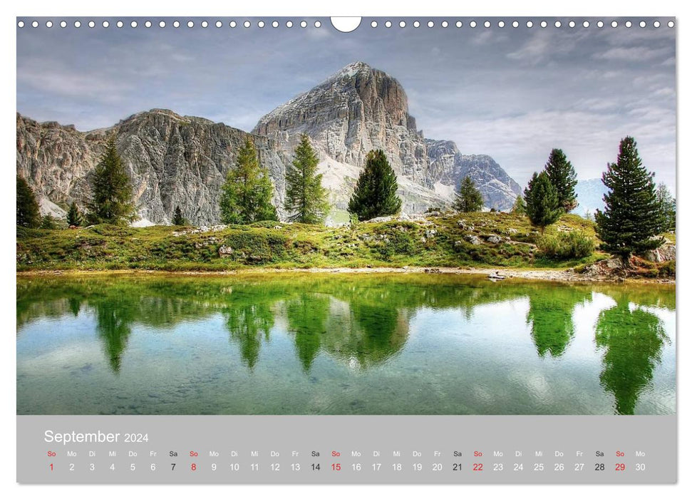 Giganten der Dolomiten - Die Dreitausender (CALVENDO Wandkalender 2024)