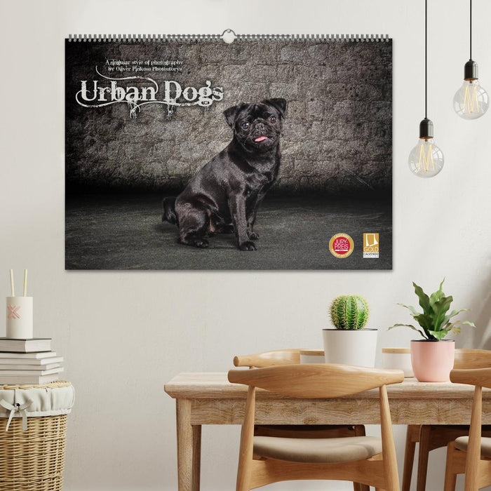 Urban Dogs - Hundekalender der anderen Art (CALVENDO Wandkalender 2024)