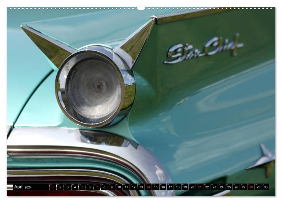 L'art de la mobilité - voitures américaines des années 50 et 60 (Calendrier mural CALVENDO Premium 2024) 