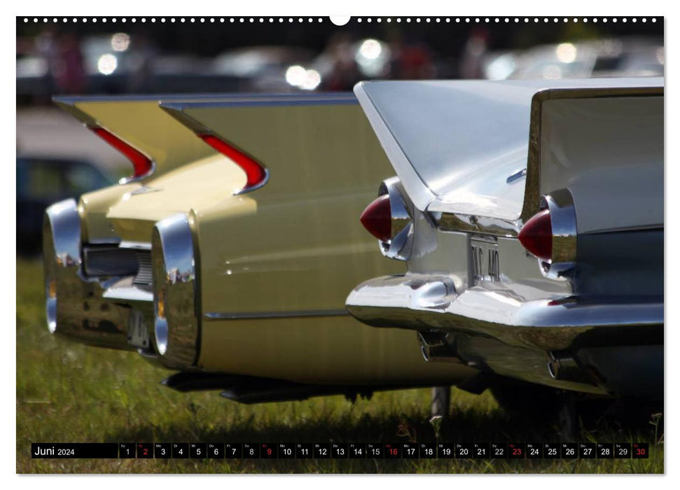 L'art de la mobilité - voitures américaines des années 50 et 60 (Calendrier mural CALVENDO Premium 2024) 