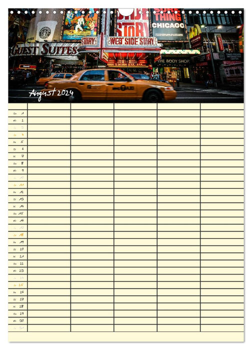 New York Familienplaner (CALVENDO Wandkalender 2024)