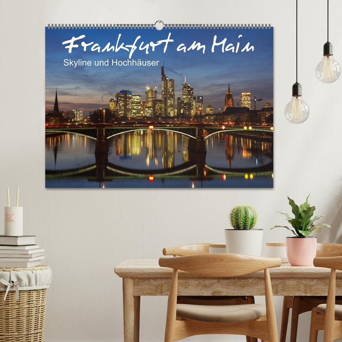 Frankfurt am Main - Skyline und Hochhäuser (CALVENDO Wandkalender 2024)