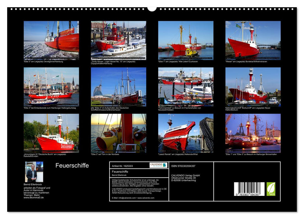 Feuerschiffe (CALVENDO Premium Wandkalender 2024)