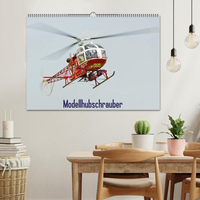 Maquette d'hélicoptère (calendrier mural CALVENDO 2024) 