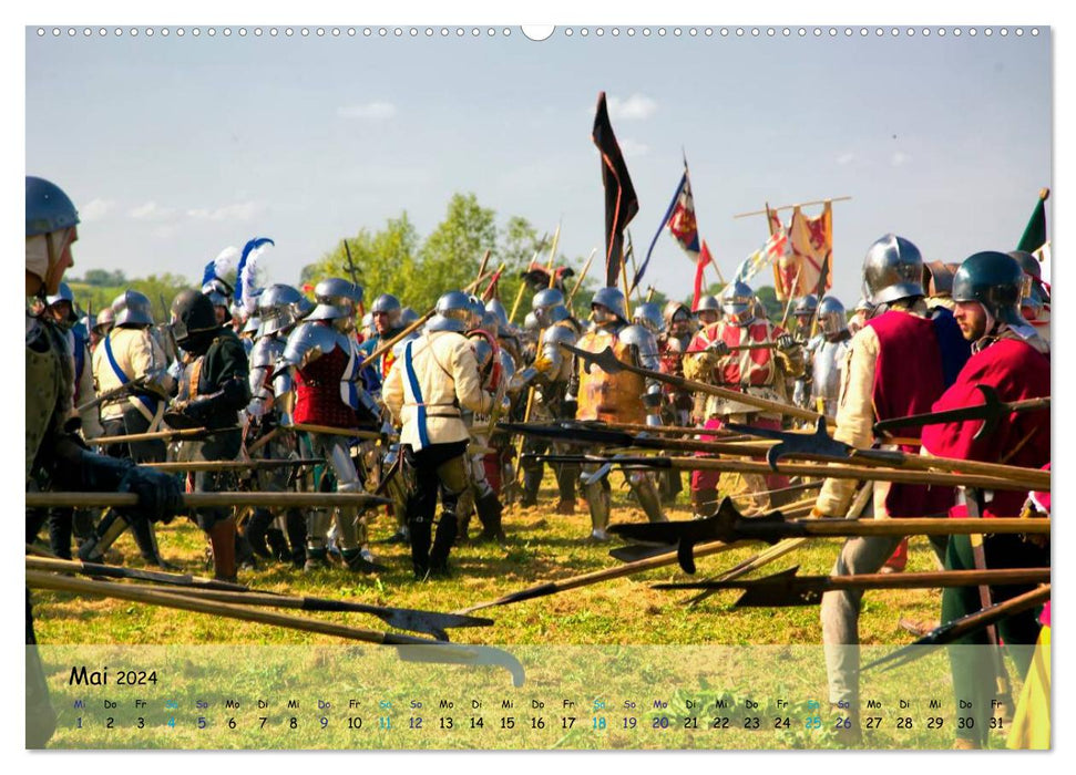 Bataille des Chevaliers - Guerres des Roses (Calendrier mural CALVENDO 2024) 