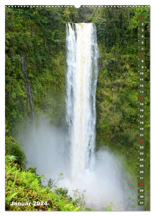 Aloha - Wasser auf Hawaii (CALVENDO Premium Wandkalender 2024)