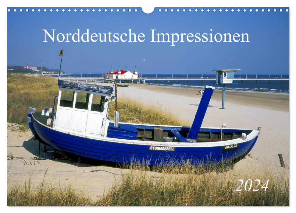 Norddeutsche Impressionen (CALVENDO Wandkalender 2024)