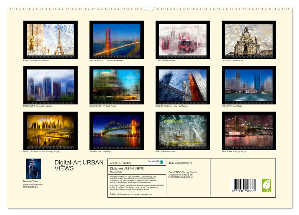 Digital-Art URBAN VIEWS (CALVENDO Premium Wandkalender 2024)