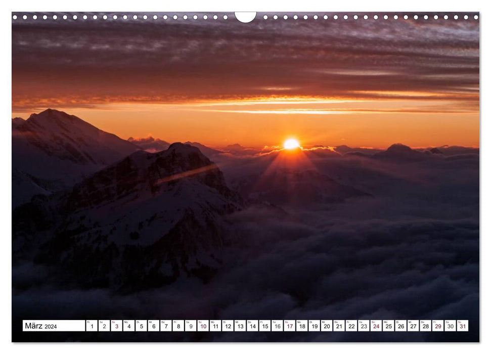 Schweiz - Eine Reise durch die idyllische Bergwelt (CALVENDO Wandkalender 2024)