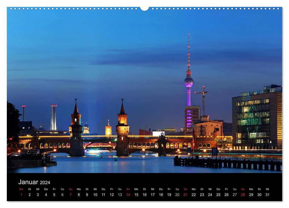 Berliner Nächte (CALVENDO Wandkalender 2024)