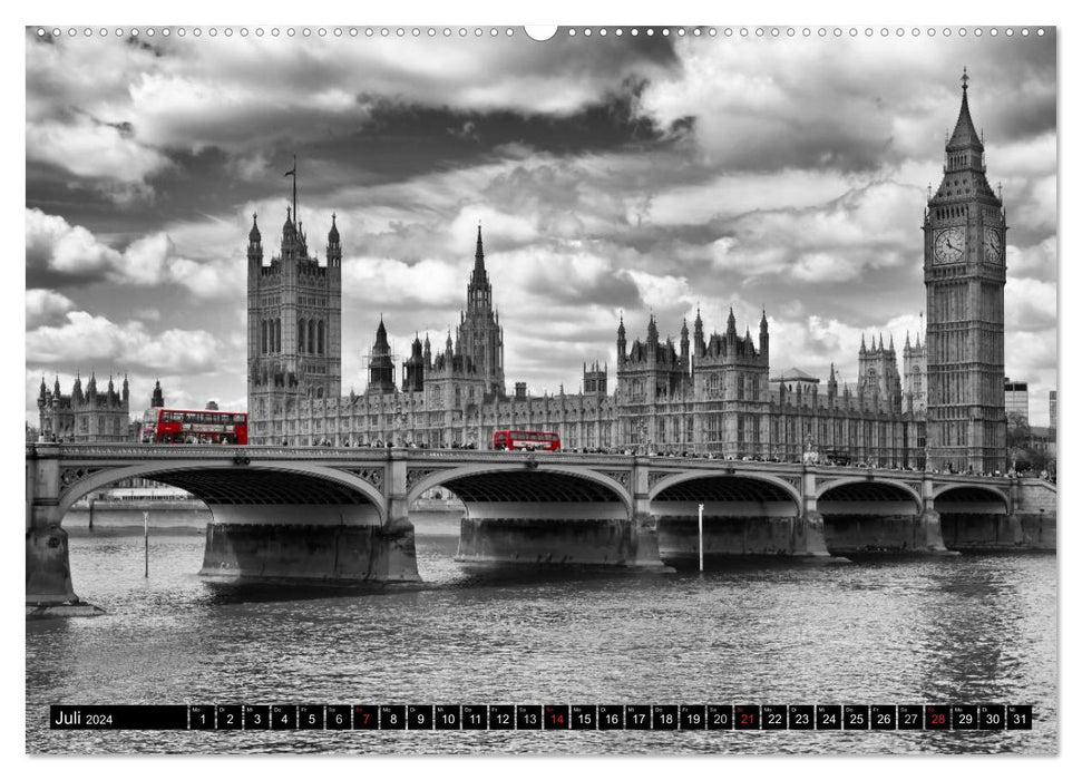 LONDON Stadtansichten (CALVENDO Premium Wandkalender 2024)