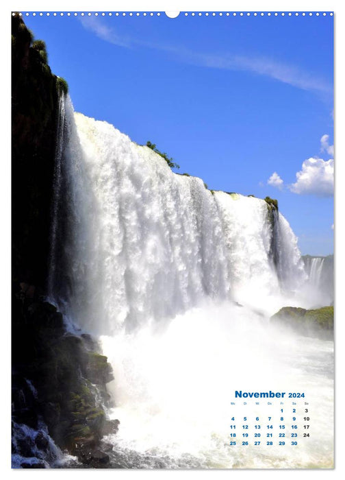 Wasserfälle Südamerikas - Iguazu Wasserfälle (CALVENDO Wandkalender 2024)