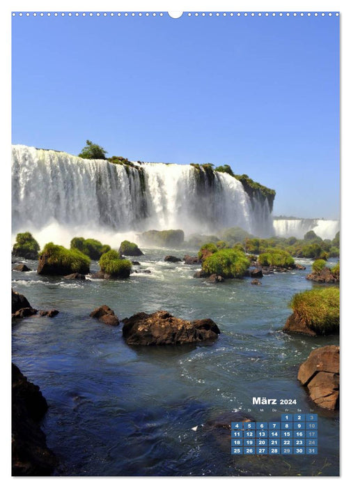 Wasserfälle Südamerikas - Iguazu Wasserfälle (CALVENDO Wandkalender 2024)