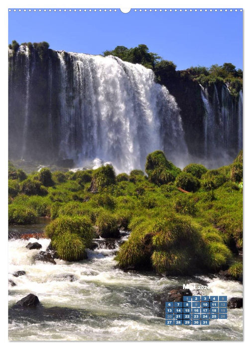 Wasserfälle Südamerikas - Iguazu Wasserfälle (CALVENDO Wandkalender 2024)