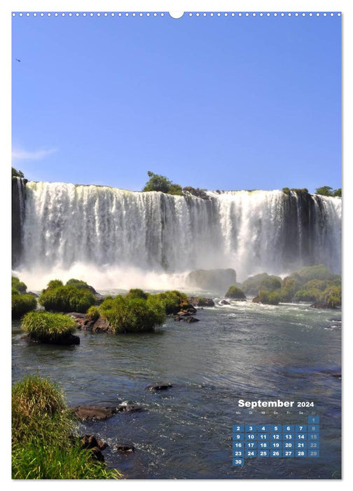 Wasserfälle Südamerikas - Iguazu Wasserfälle (CALVENDO Wandkalender 2024)