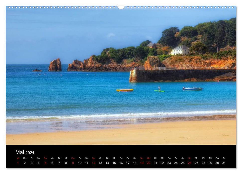 Jersey & Guernsey - britische Kanalinseln (CALVENDO Wandkalender 2024)