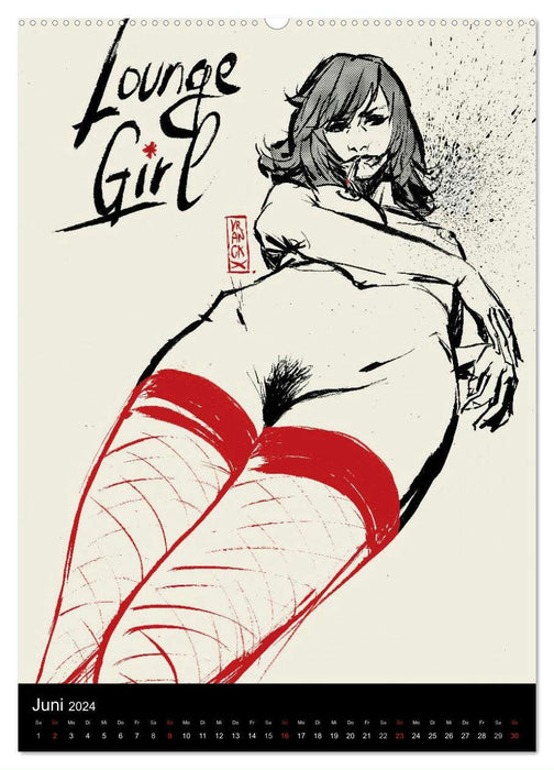 Les femmes de Gilles 2 by Gilles Vranckx - 12 Frauen-Illustrationen von dem Belgischen Künstler Gilles Vranckx (CALVENDO Wandkalender 2024)