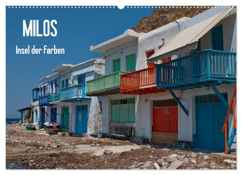 Milos, Insel der Farben (CALVENDO Wandkalender 2024)