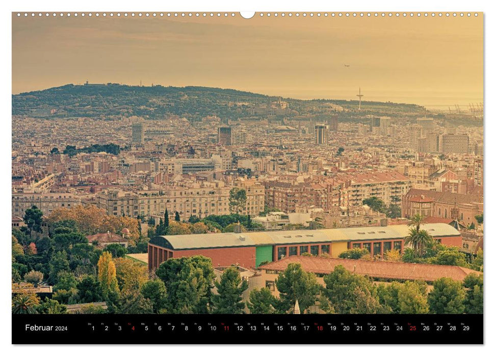 Barcelona - Stadtansichten (CALVENDO Premium Wandkalender 2024)