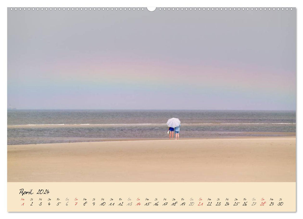 Nordsee – Dünen, Sand, Wasser und Wolken (CALVENDO Wandkalender 2024)