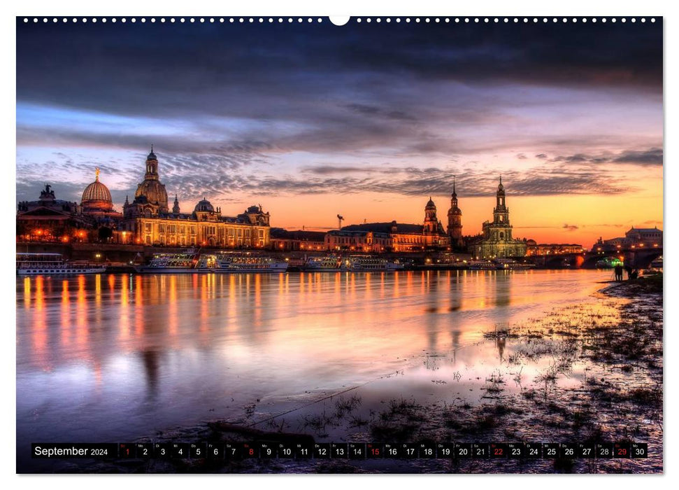 Dresden Die Perle an der Elbe (CALVENDO Premium Wandkalender 2024)