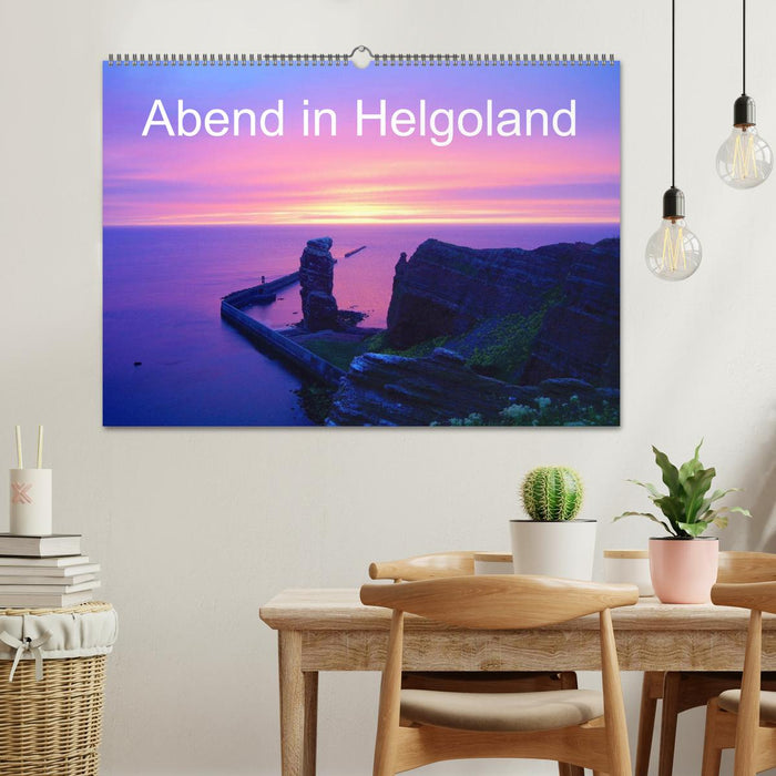 Abend in Helgoland (CALVENDO Wandkalender 2024)