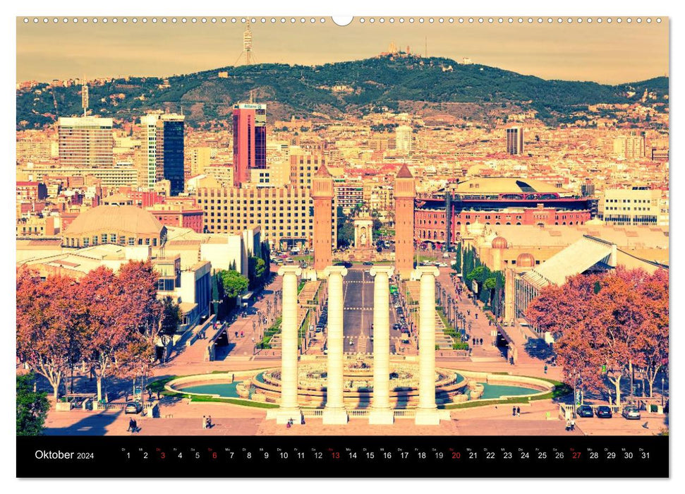 Barcelona - Stadtansichten (CALVENDO Wandkalender 2024)