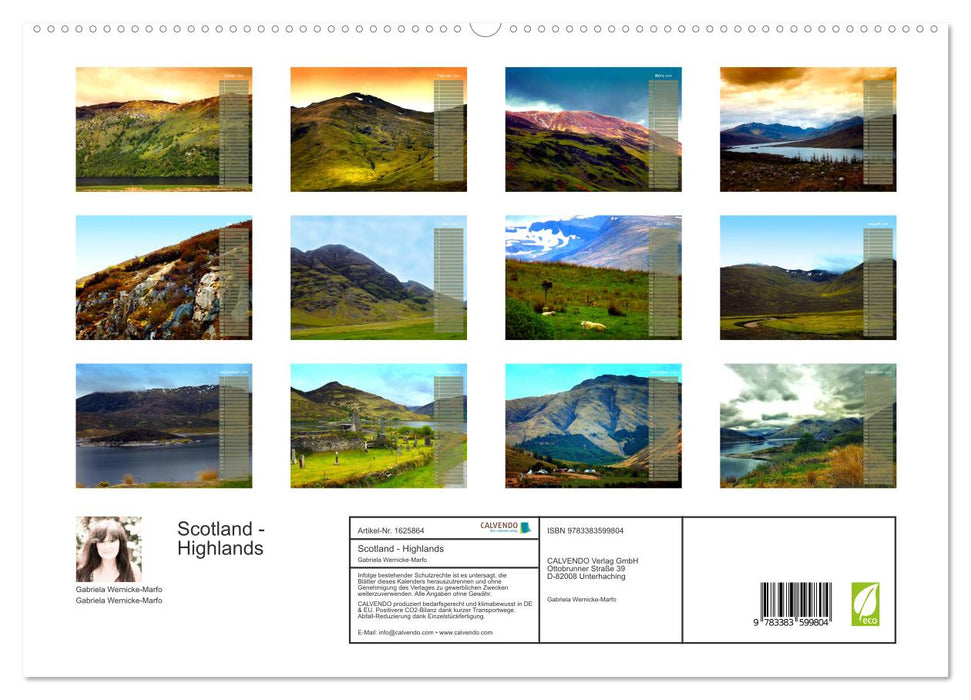 Scotland - Highlands (CALVENDO Premium Wandkalender 2024)