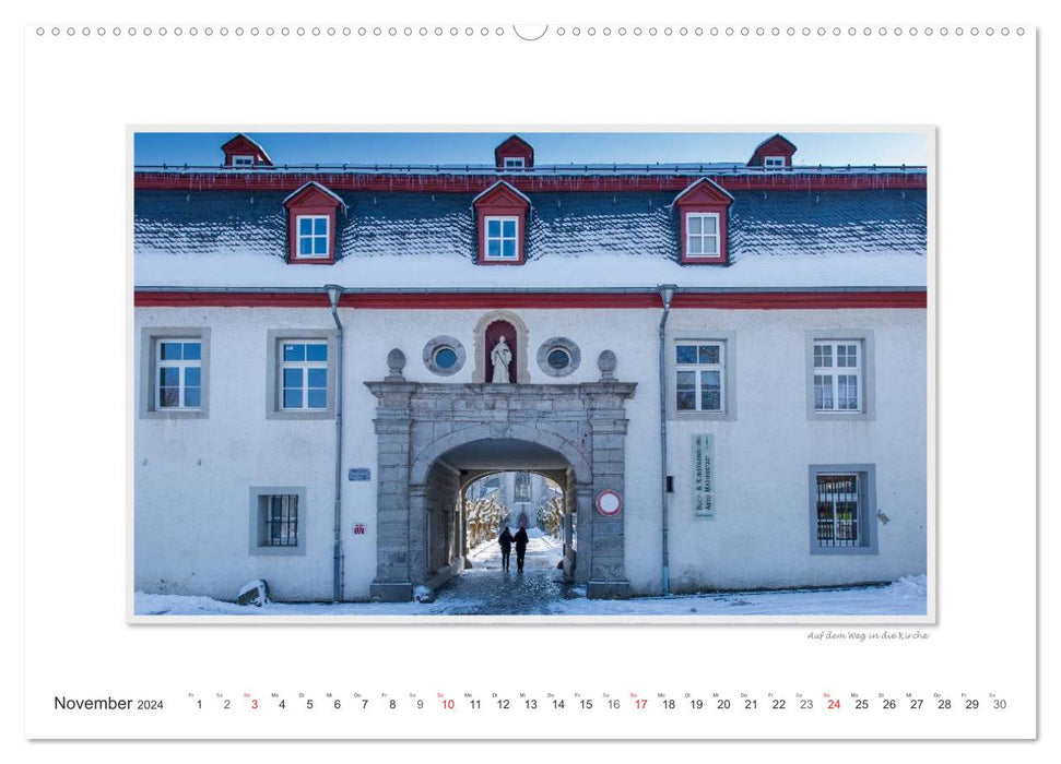 Emotionale Momente: Abtei Marienstatt im Westerwald (CALVENDO Premium Wandkalender 2024)