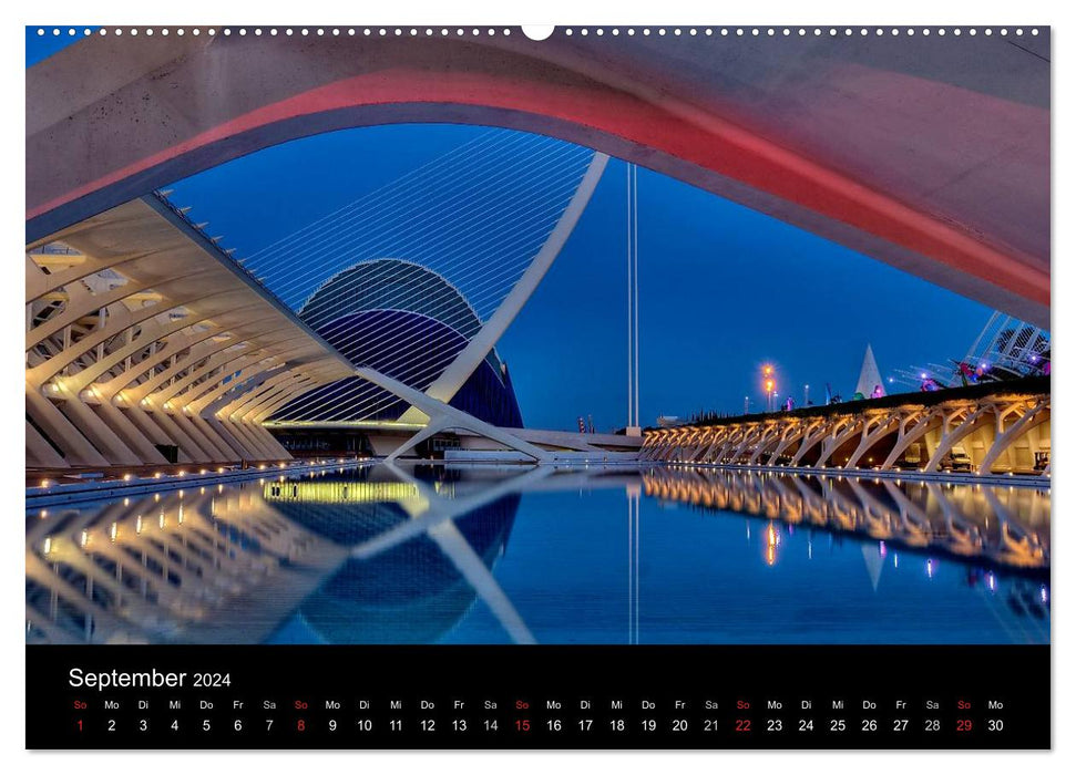 Moderne Architektur in Valencia (CALVENDO Premium Wandkalender 2024)