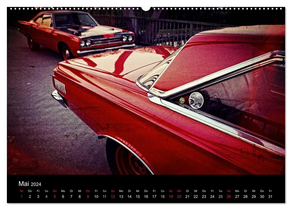 US Muscle Cars - Plymouth (calendrier mural CALVENDO 2024) 
