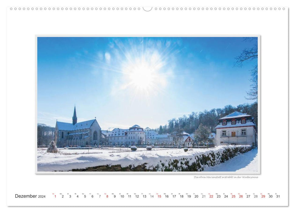 Emotionale Momente: Abtei Marienstatt im Westerwald (CALVENDO Wandkalender 2024)