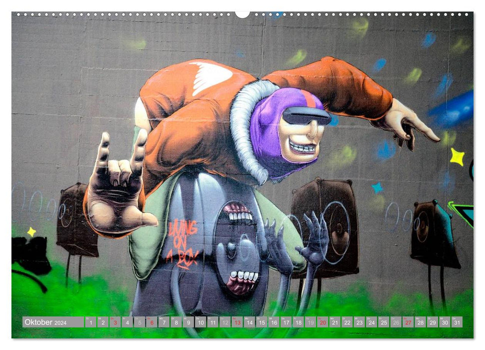 Le graffiti est culte (Calendrier mural CALVENDO Premium 2024) 