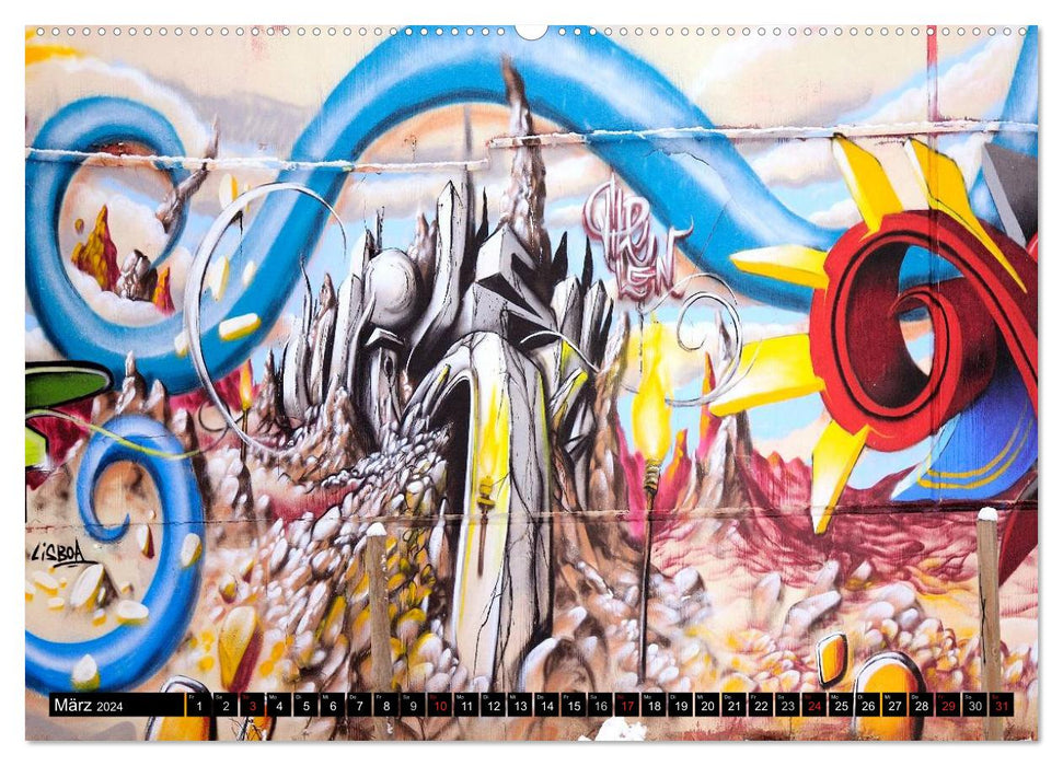 Le graffiti est culte (Calendrier mural CALVENDO Premium 2024) 