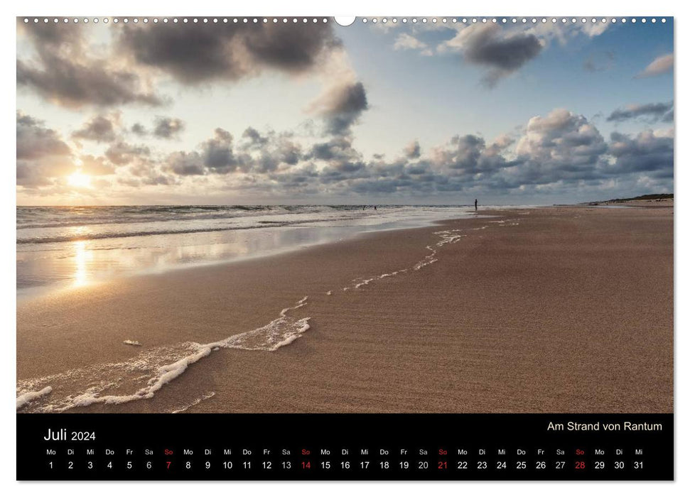 Soirées Sylt - photographies de Beate Zoellner (calendrier mural CALVENDO 2024) 