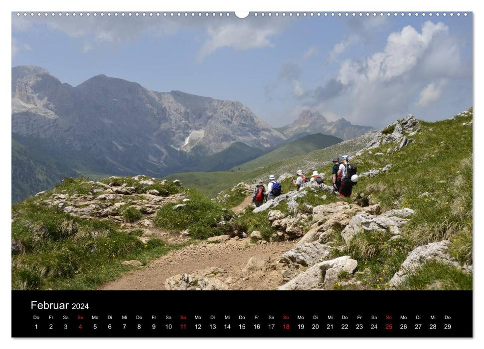 Les Dolomites – paradis de la randonnée dans le Tyrol du Sud (calendrier mural CALVENDO 2024) 