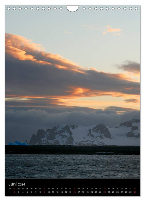 Rêves de voile en Antarctique (calendrier mural CALVENDO 2024) 