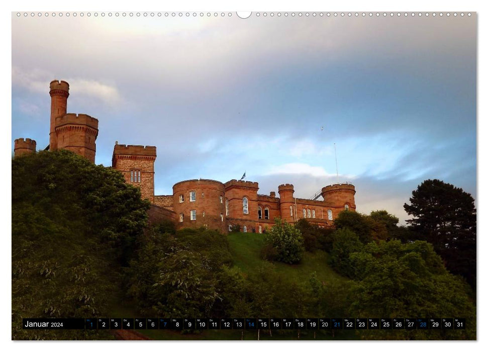 Châteaux et ruines d'Écosse (Calvendo Premium Calendrier mural 2024) 